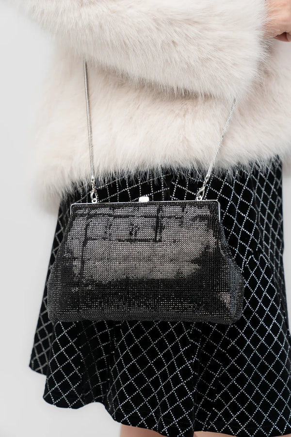 Starlight Evening Clutch Bag | Black