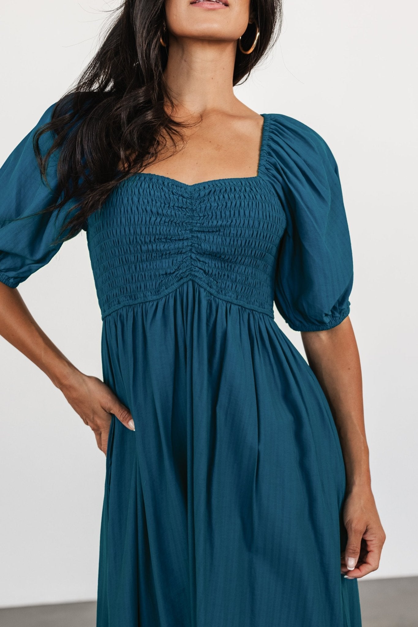 Stefania Midi Dress | Mediterranean Blue Secondary image