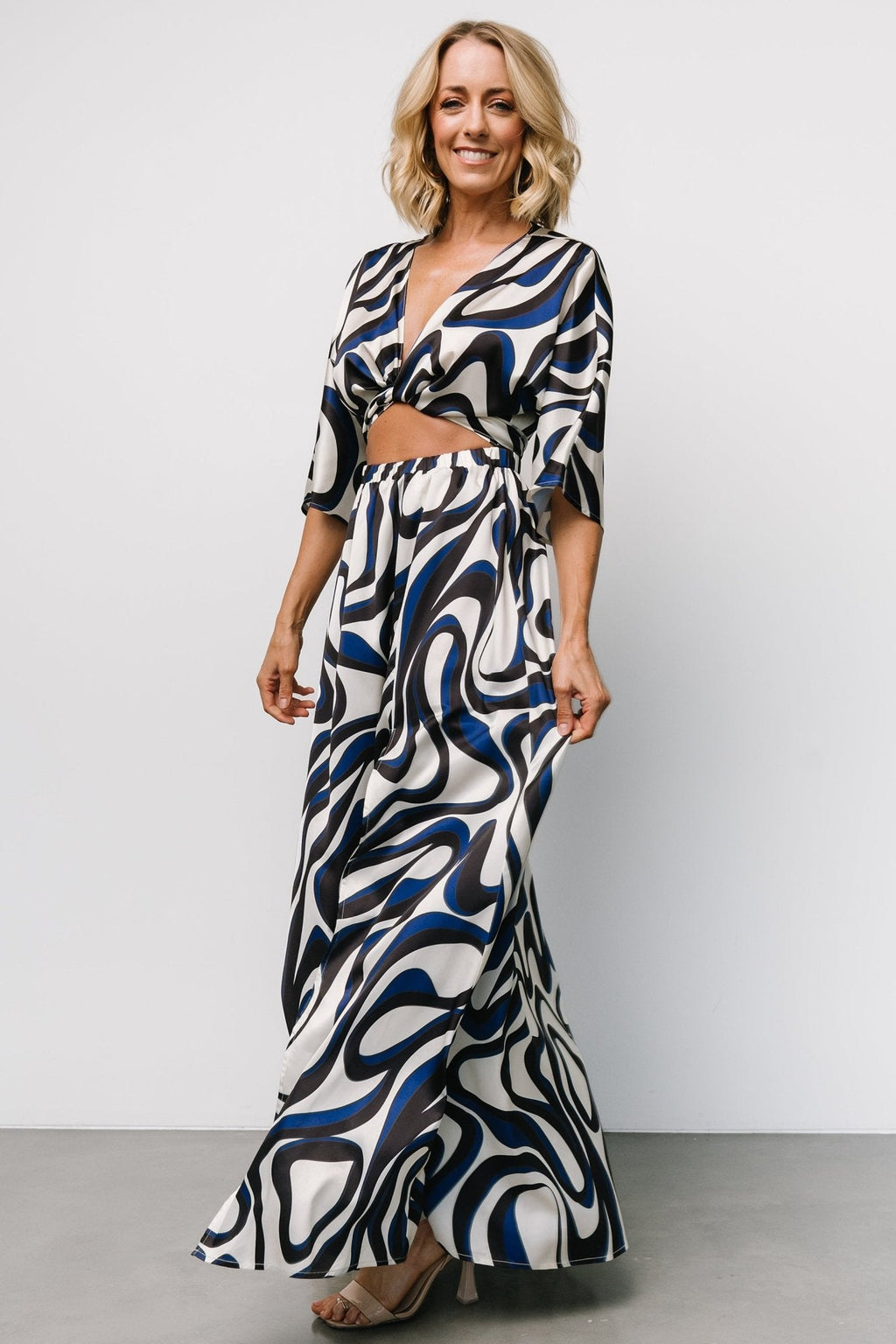 Stella Maxi Dress | Ivory Multi Print