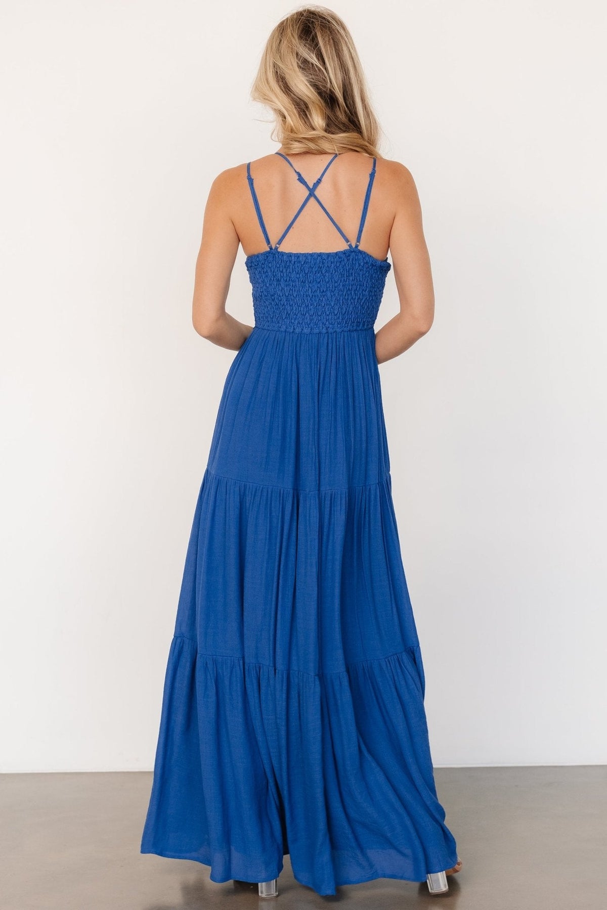 Summerlin Lace Top Maxi Dress | Blue