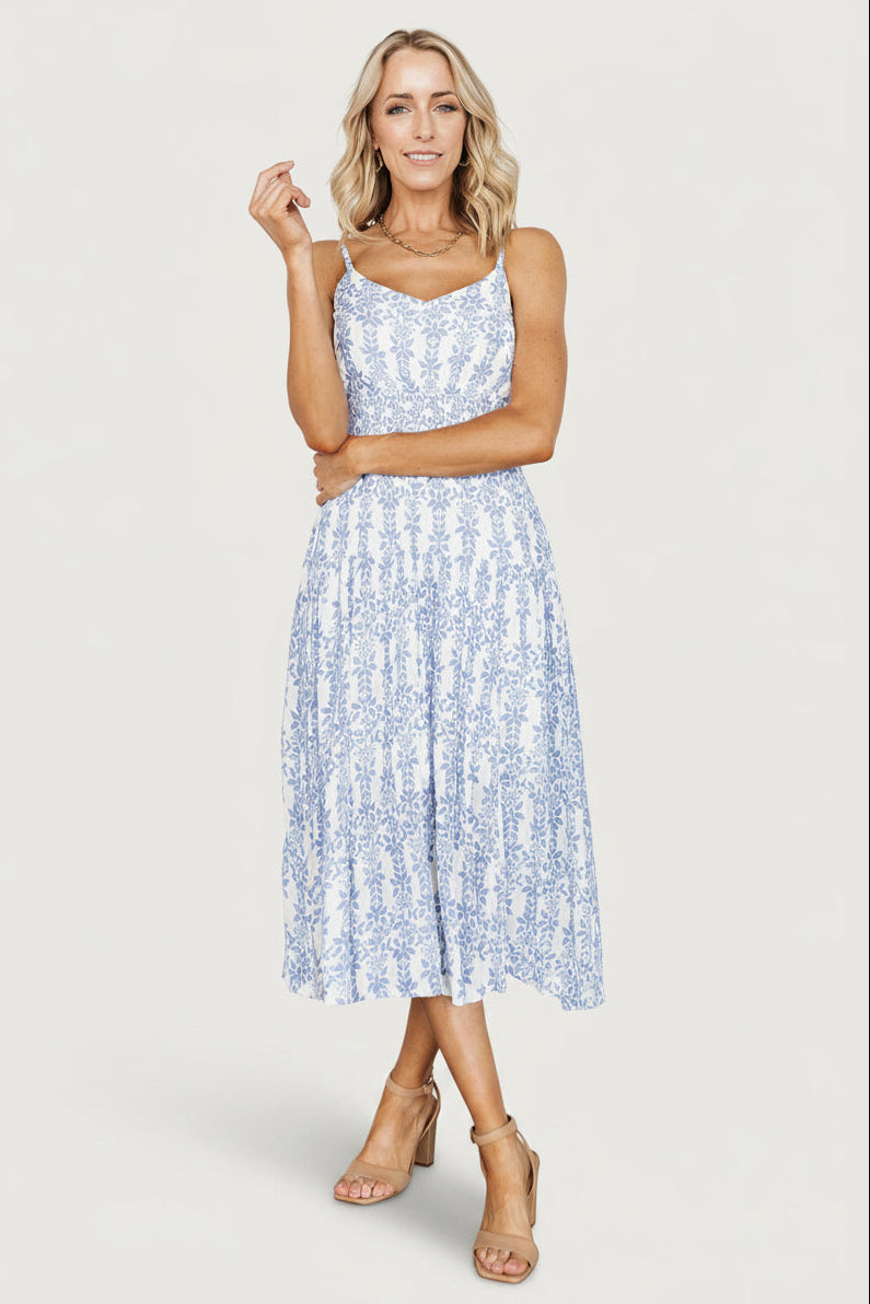 Thebes Tank Midi Dress | Blue Print Main image