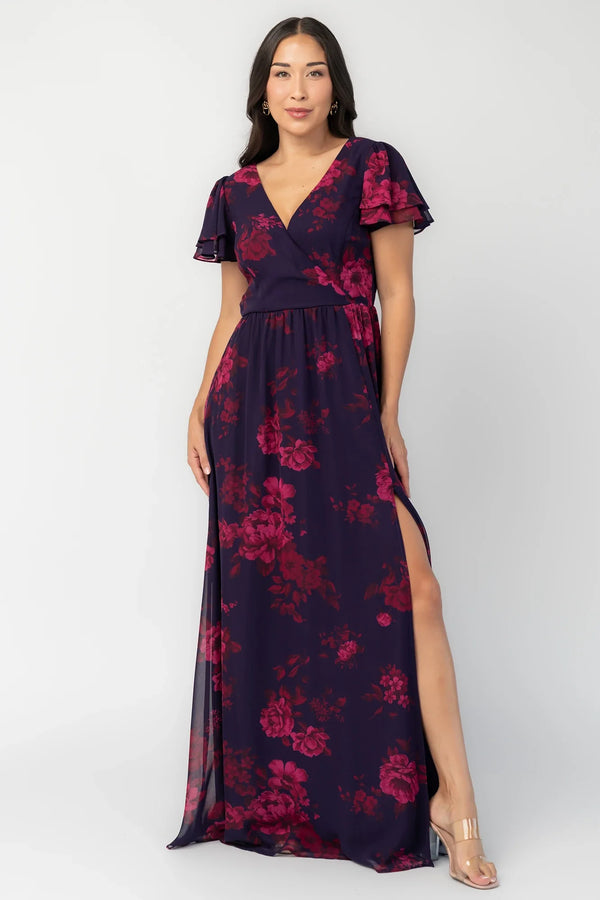 Theodora Maxi Dress | Indigo + Berry