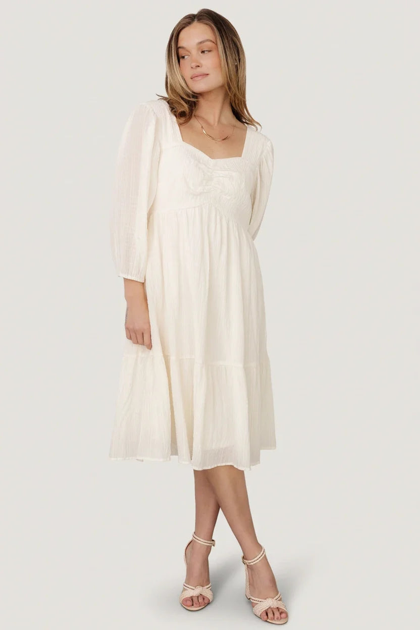 Vaeda Midi Dress | Cream Main image