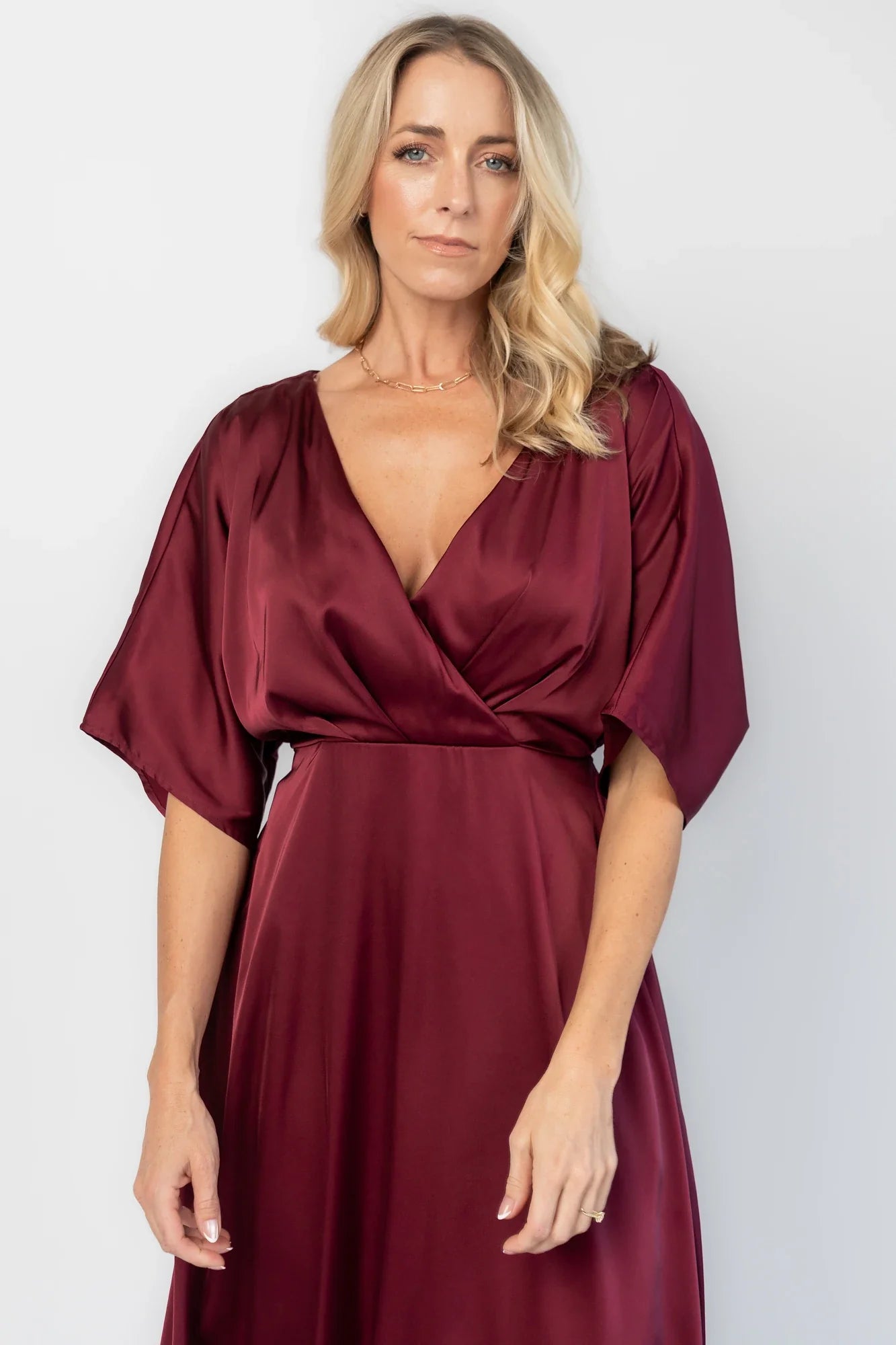 Veda Midi Dress | Burgundy Secondary image