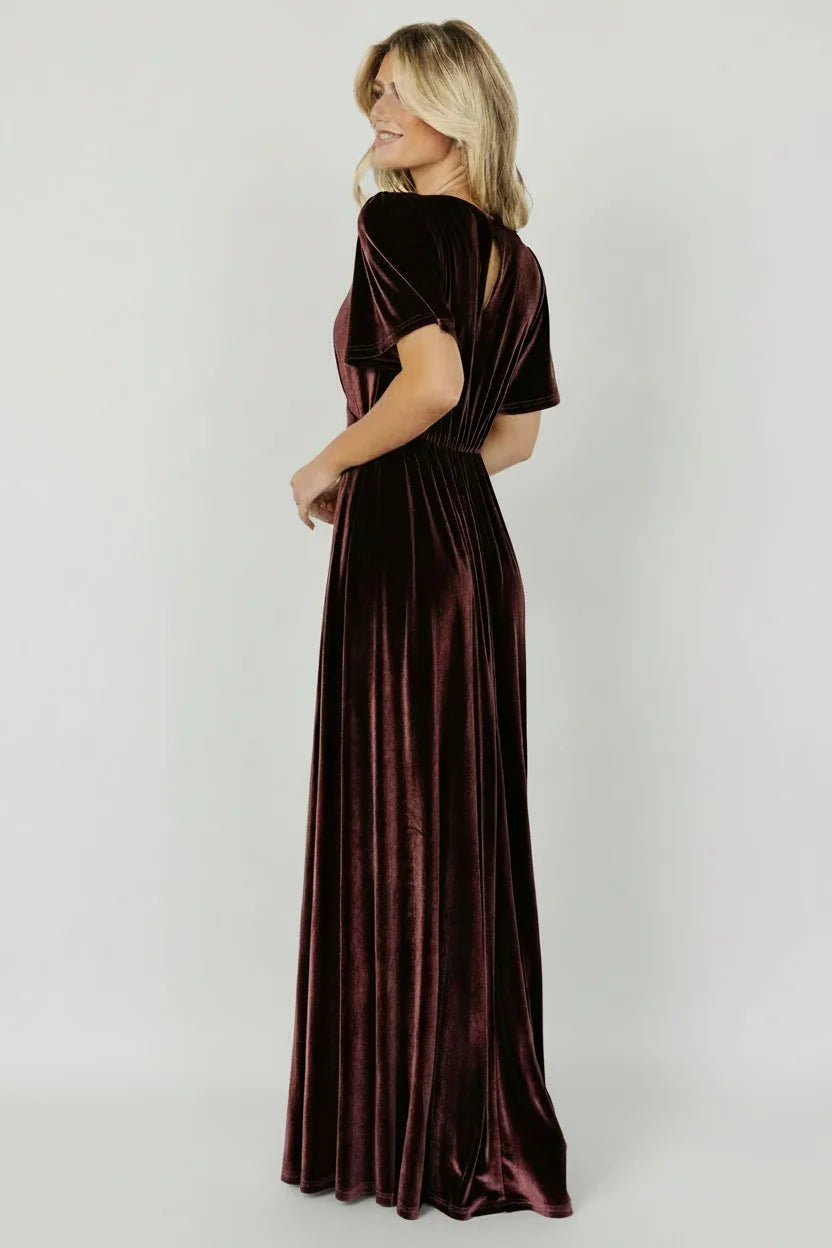 Vivian Velvet Maxi Dress | Clove