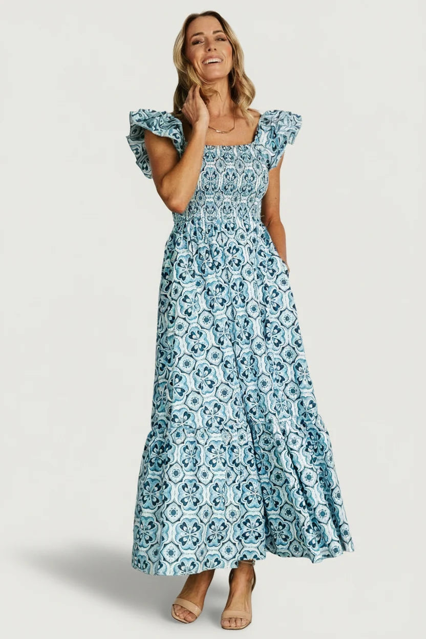 Zoey Smocked Maxi Dress | Blue Print Main image